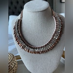 Brand New Stella & Dot Pegasusrose gold crystal necklace